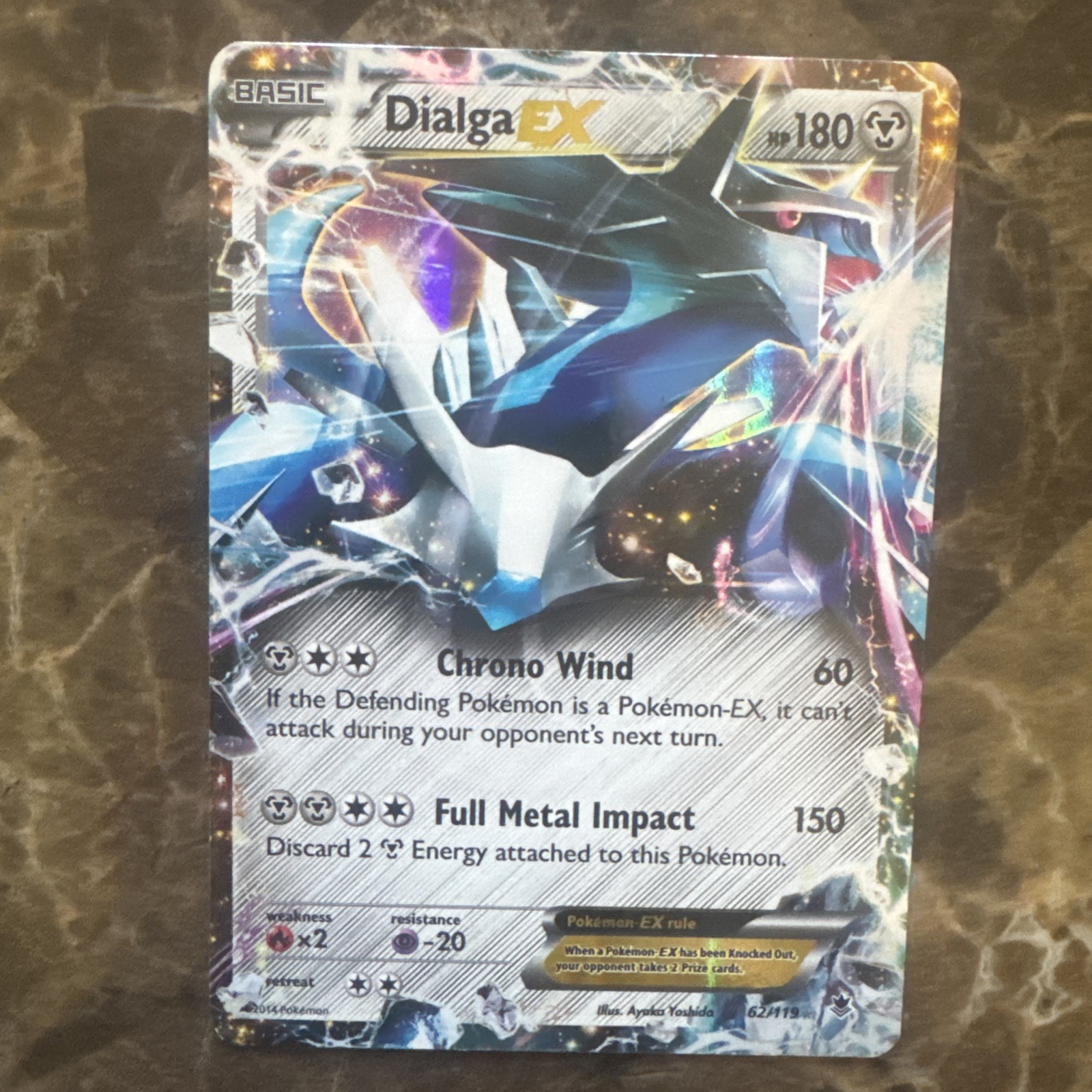 LP Pokemon Dialga EX Phantom Forces 62/119