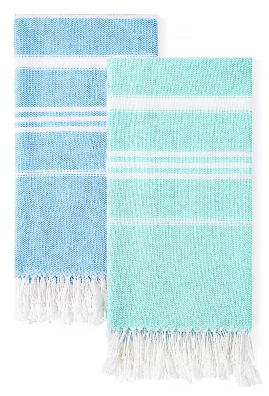 2-Pack Quick-Dry Turkish Cotton Beach Towels – Soft, Sand-Free & Super Absorbent for Adults