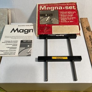Vintage Magna Set Resets Jointer Knives W Manual For 4” 6” 8” Jointer Knives