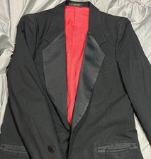 Vintage Pierre Cardin Couture men s Tuxedo Jacket Size 42 Black