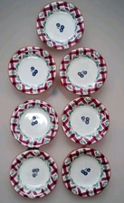set of 7*DISCONTINUED Princess House Orchard Medley Salad Plates