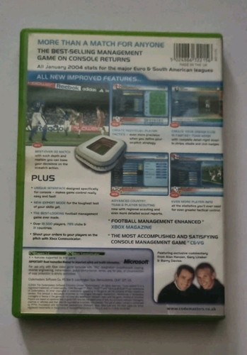 LMA Manager 2004 (Xbox) - Picture 2 of 11