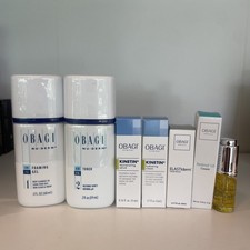 OBAGI NU-DERM FOAMING GEL 2oz  TONER 2oz  5 mini travel size