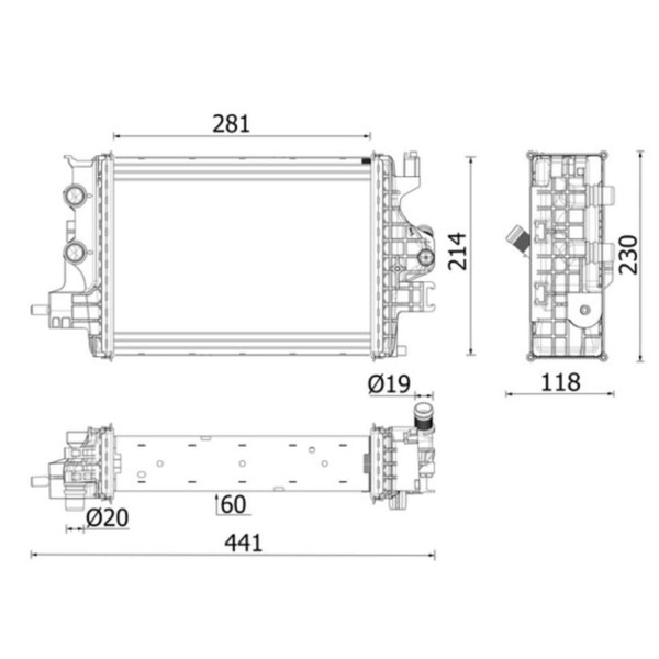 KüHler MotorküHlung Mahle CR 2634 000P FüR Renault Clio V Captur II-image