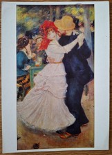 Auguste Renoir - Danza a Bougival. Boston. Cartoline illustrate Wiechmann, viaggiate 1973