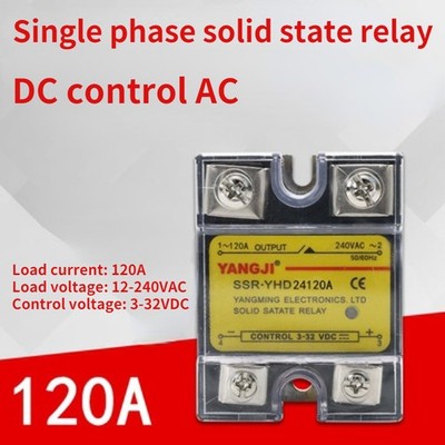 Single-phase DC controlled AC DC-AC SSR solid state relay YHD24120A 240VAC 120A