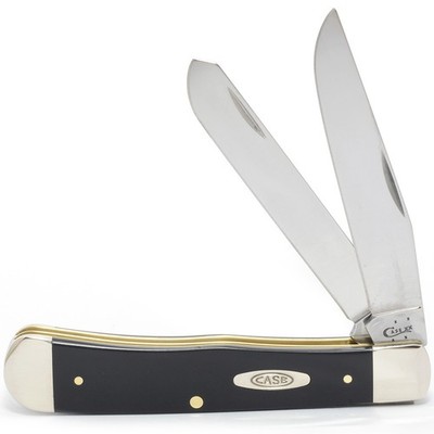 CASE XX KNIVES BLACK SYNTHETIC CS TRAPPER 2254 CS (22350) POCKET KNIFE