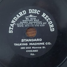 78 RPM Baritone Solo 