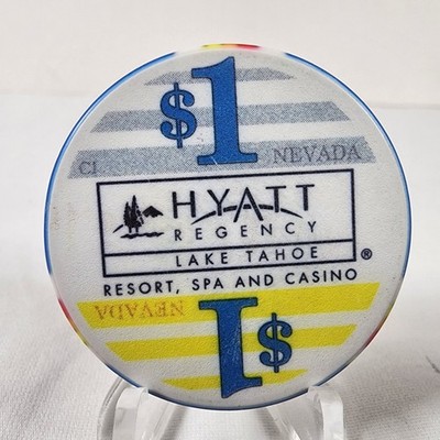 Hyatt Regency Resort & Spa $1 Lake Tahoe, Nevada Gaming Poker Casino Chip V1103