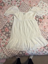 Nine West White Party Dress Midi Length Size XL