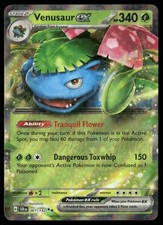 VENUSAUR EX 1/142 DOUBLE RARE STELLAR CROWN POKEMON HOLO NM