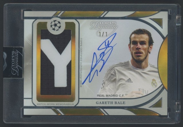 2024-25 Topps Dynasty UCC Soccer Gold Gareth Bale Match-Worn Patch AUTO 1/1