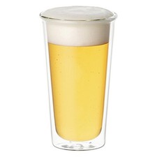 KINTO CAST 21432 Double Wall Beer Glass  11.8 fl oz (340 ml)  Heat Resistant