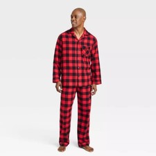 Wondershop Men's Holiday Buffalo Check Flannel Family Pajama Set 2XL 4873