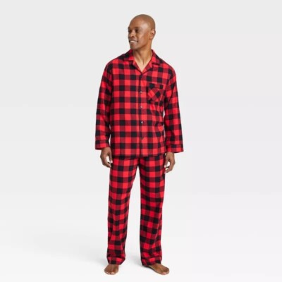 Wondershop Men's Holiday Buffalo Check Flannel Family Pajama Set 2XL #4873 