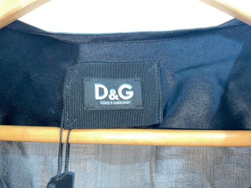 Dolce & Gabbana Womens UK Size 10 Black Silk Long Sleeved Top (New With Tags) - Picture 6 of 6