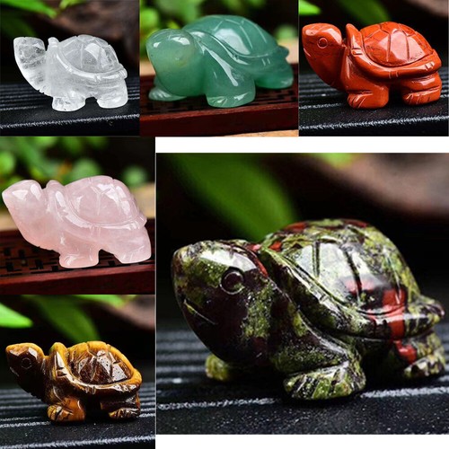 Quarz Kristall geschnitzt Langlebigkeit Schildkröte Tier Schildkröte Heil Edelstein Natur - Bild 4 von 36