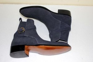 mens blue suede ankle boots