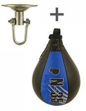 Leder Boxen Ball Boxbirne Speedball Punchingball H&auml;ngender Geschwindigkeitsball