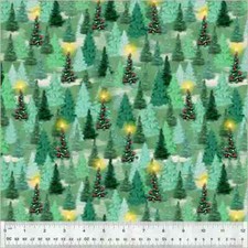 Pine Winter Forest Christmas Windham Fabrics 43" Wide BTY