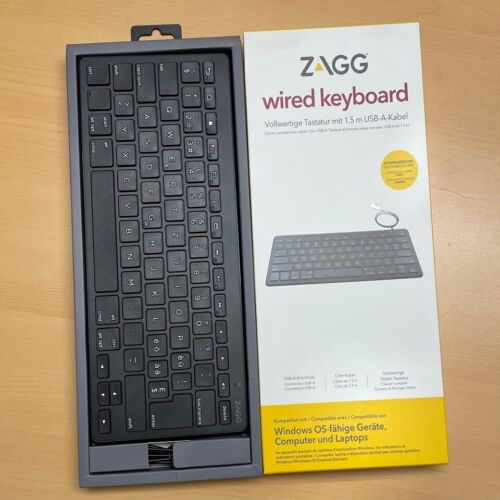 USB Wired Universal Keyboard Full Size QWERTZ For Laptop PC Computer Desktop - Picture 4 of 7
