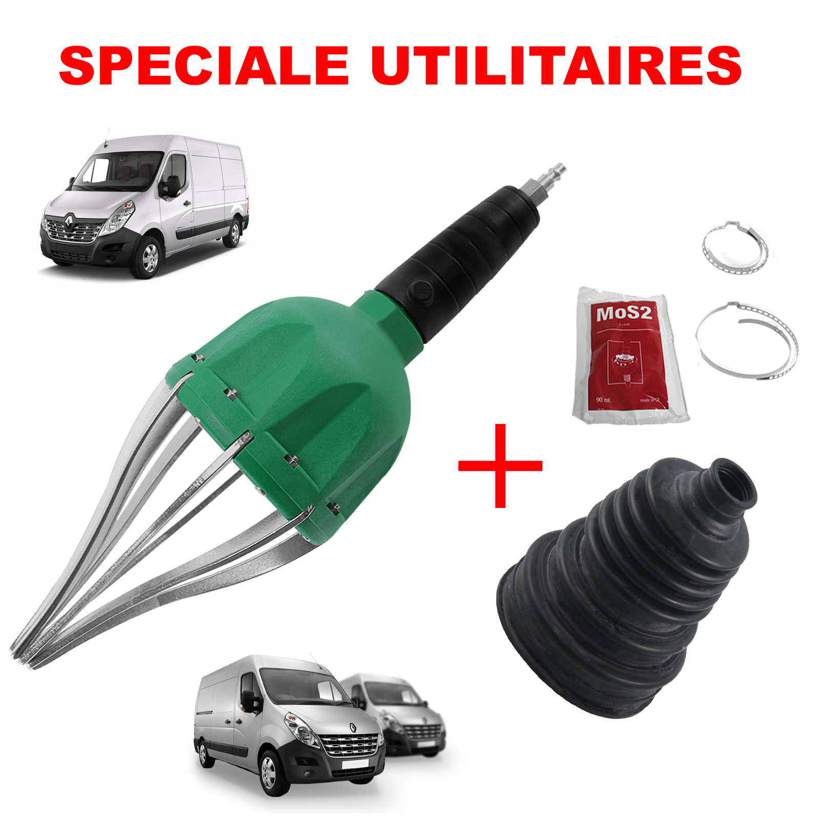 Expandeur pneumatique pour soufflet de cardan en alliage renforcé haute pression