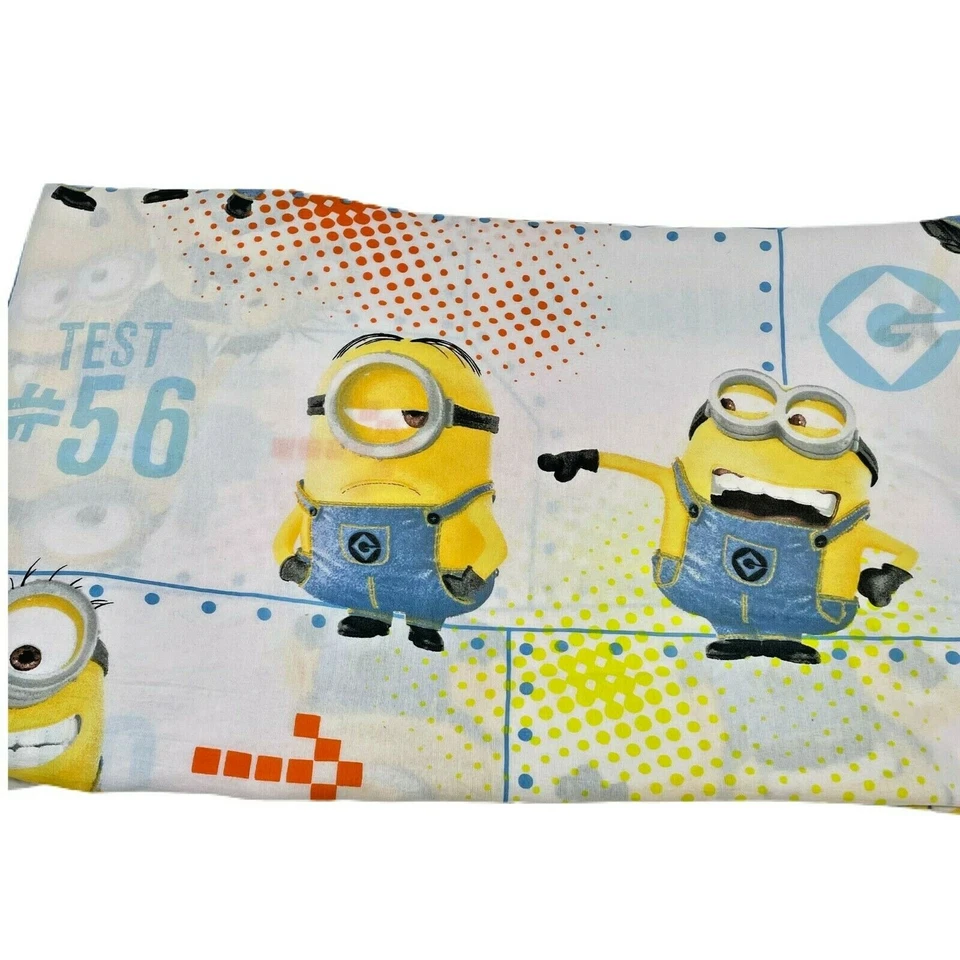 Minions Despicable Me Twin Flat Sheet 75"x54" Cotton Blend 60%/40% Movie Crafts - Image 2 of 4