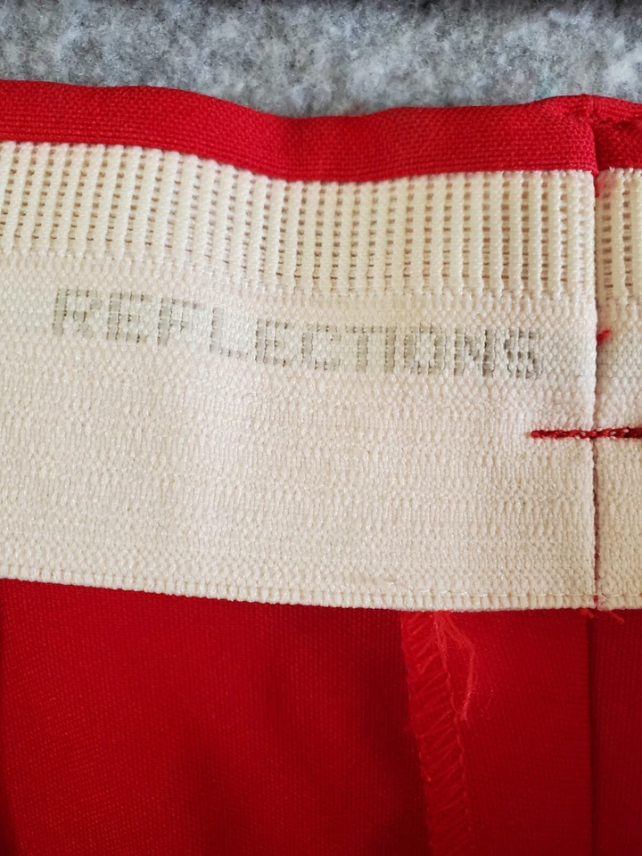 Pantalón Mujer Reflections Eddie Haggar 20W Plus Rojo Plisado Bolsillos #507 Foto 2 de 4