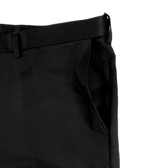 Shorts masculino Haggar super flexível cintura elástica 42 preto 9 polegadas costura interna - Imagem 3 de 4