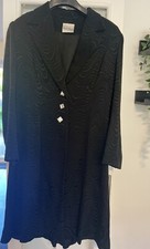 Frank Usher Evening Coat Black Size 14