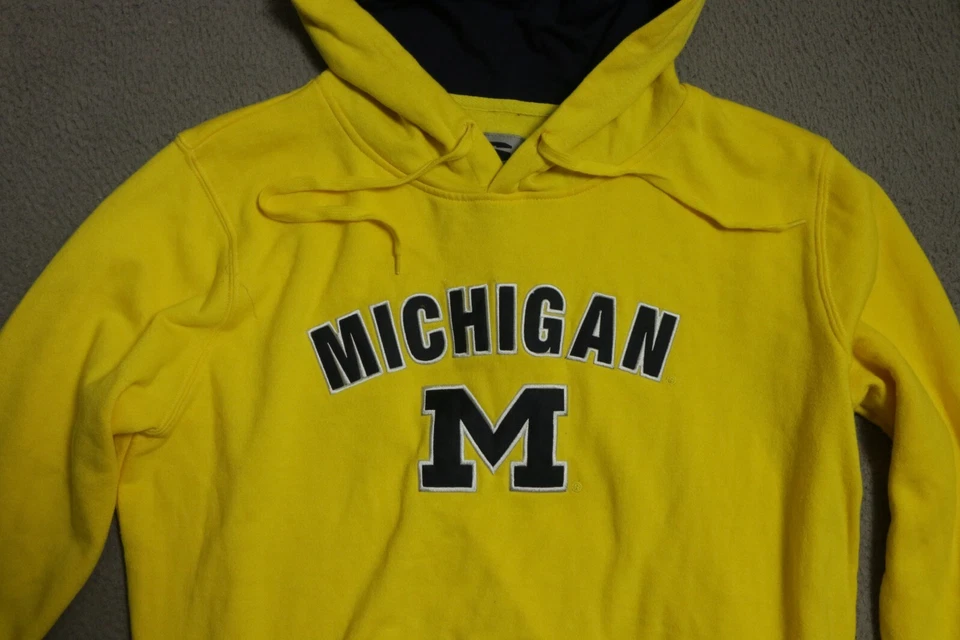 Michigan Wolverines Sudadera con Capucha Suéter Niños Grande Amarillo Sudadera Go Blue* Foto 2 de 4