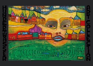 Details Zu Hundertwasser Irinaland Uber Dem Balkan Poster Kunstdruck Bild 48x67cm