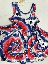 Patriotic Tie Dye 6-12M, 12-24M Hugs Dress-Charlie's Project FINAL Sale