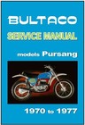 BULTACO Workshop Manual Pursang 350 250 1970 1971 1972 1973 1974 1975 1976 1977