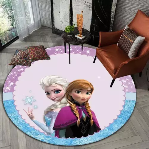 Frozen Pattern Round carpet kid's Playroom Rug bedroom*- - Picture 6 of 41