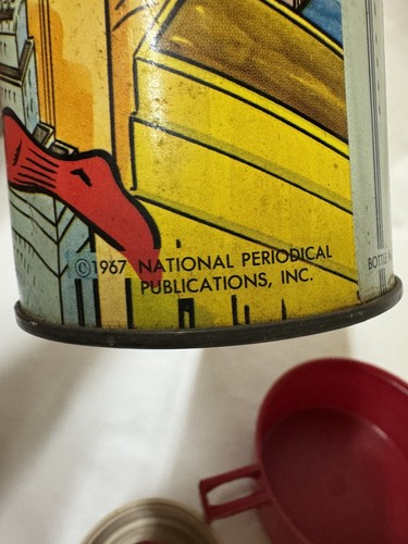 1967 Vintage Superman Metal Thermos Rare. Bottle - Picture 11 of 13