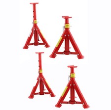 Dragway Tools 6 Ton Adjustable Steel Jack Stand Set Of 4 With Quick Fold Legs