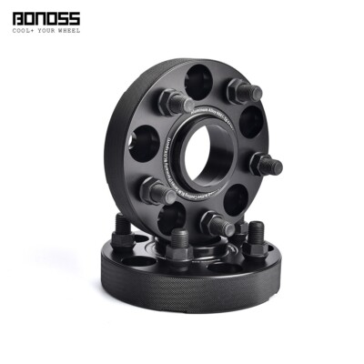 Set of 30mm Black Anodized Wheel Spacers for Toyota Alphard II 2008-2016