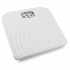 Mechanical Dial Bathroom Scales Weighing Scale Body Weight White 130kg Lost Fat