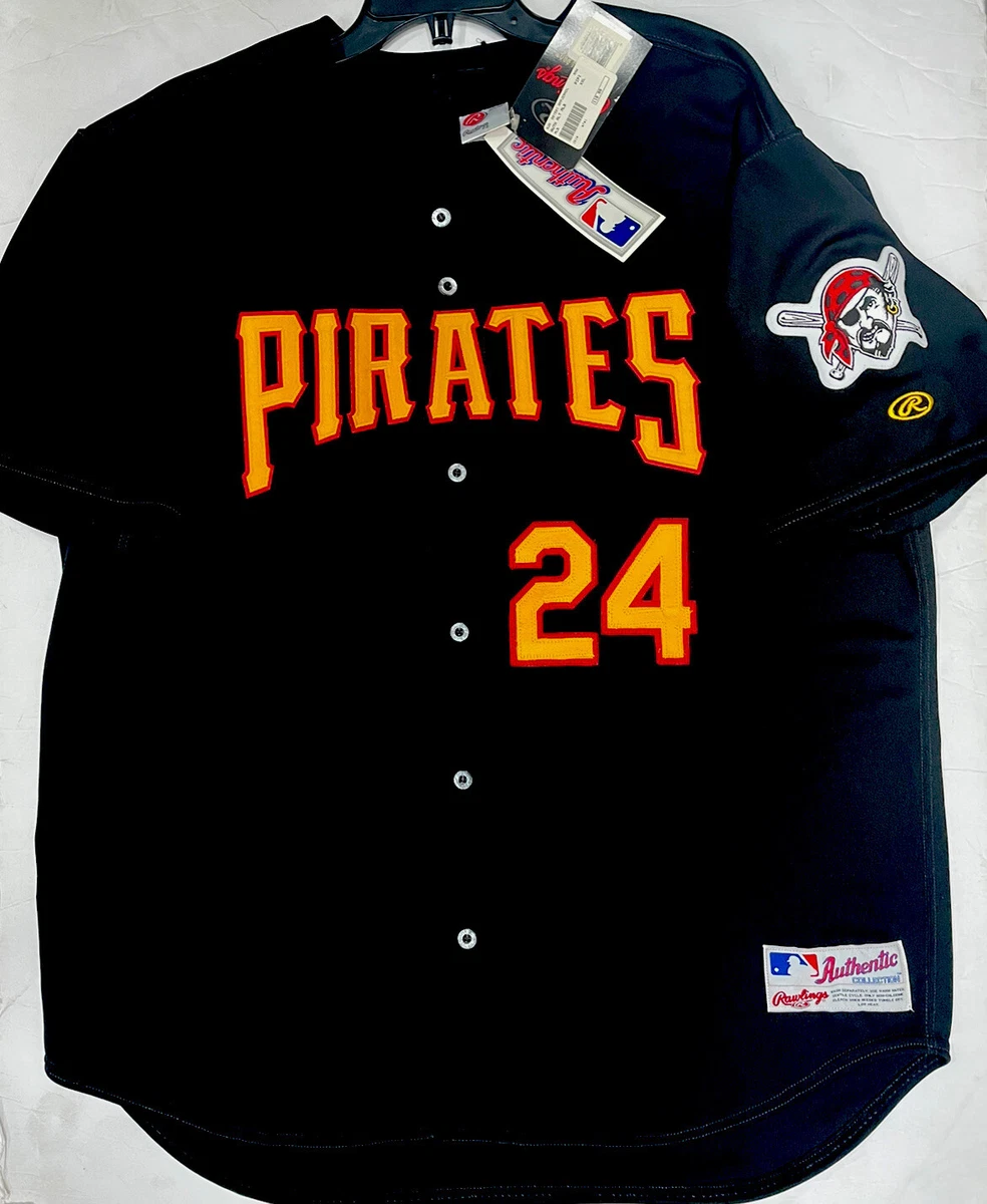 Pittsburgh Pirates Barry Bonds Authentic Rawlings Jersey Black Mens 52 New  Tags