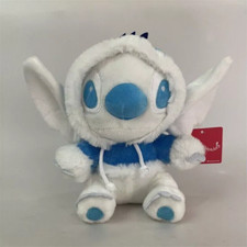 22cm White Stitch Plush Doll Winter Wear Lilo  Stitch Doll Toys Birthday Gift