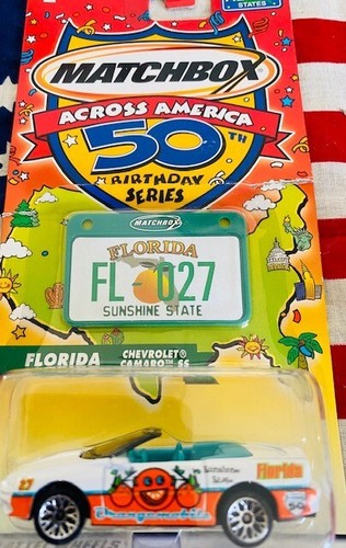 MATCHBOX ACROSS AMERICA 50th BIRTHDAY SERIES FLORIDA CHEVY CAMERO SS NIB
