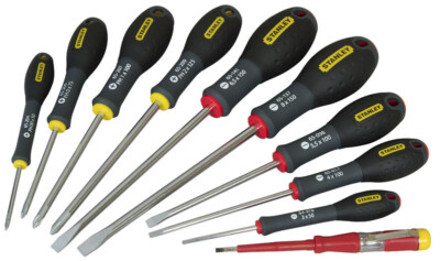 Stanley FatMax Schraubendreher-Set 10-tlg. Schlitz-Phillips Schraubenzieher PH 