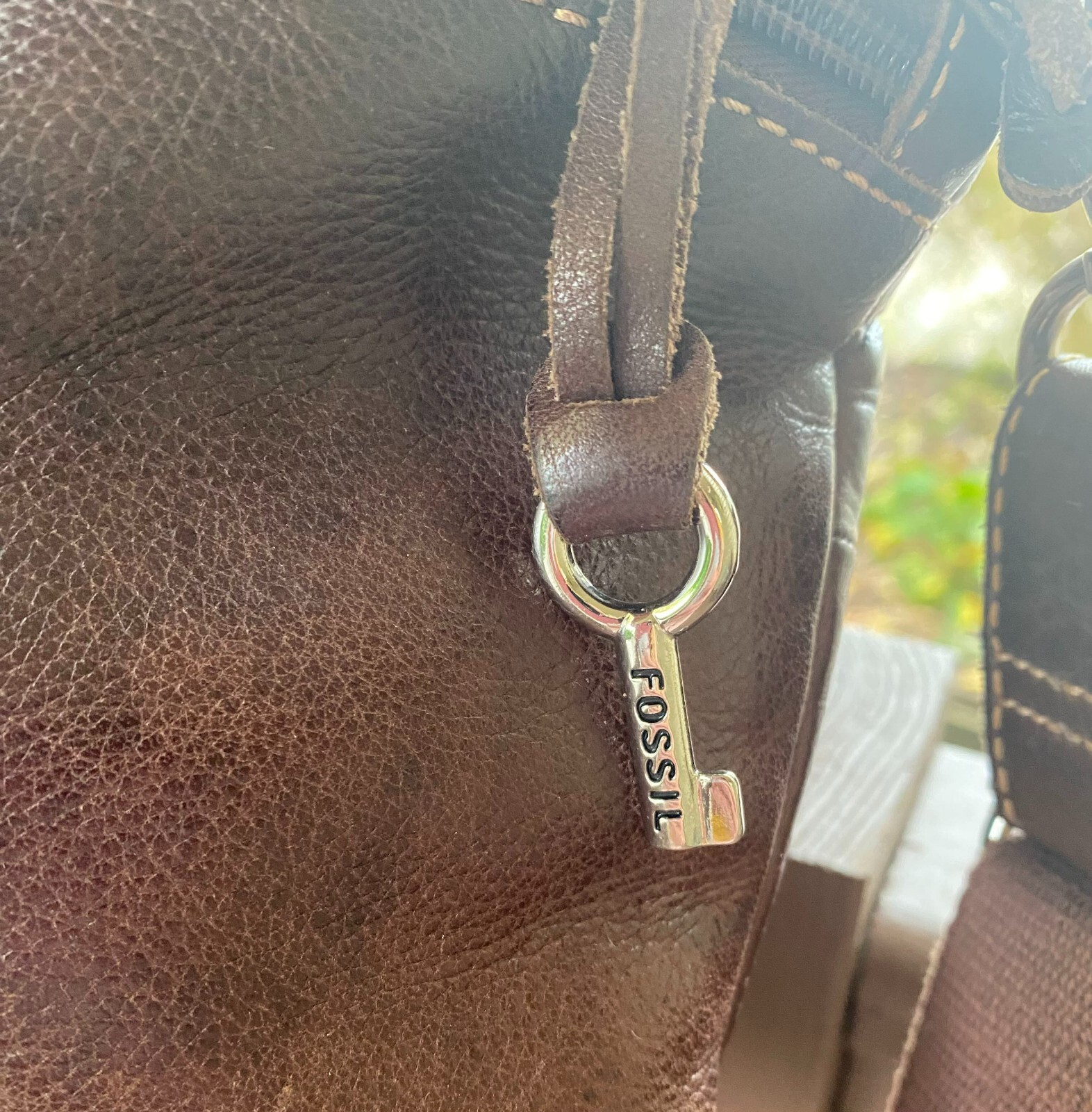 Fossil Vintage Sutter Cognac Brown Multiple Pocke… - image 7