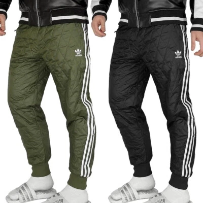 Adidas Herren Trainingshose Winter Hose Thermohose Jogginghose Warm grün schwarz - Bild 1 von 4