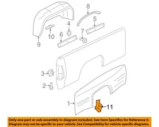 CHRYSLER OEM Rear Fender Panel-Bed-Splash Shield U-nut 6032031