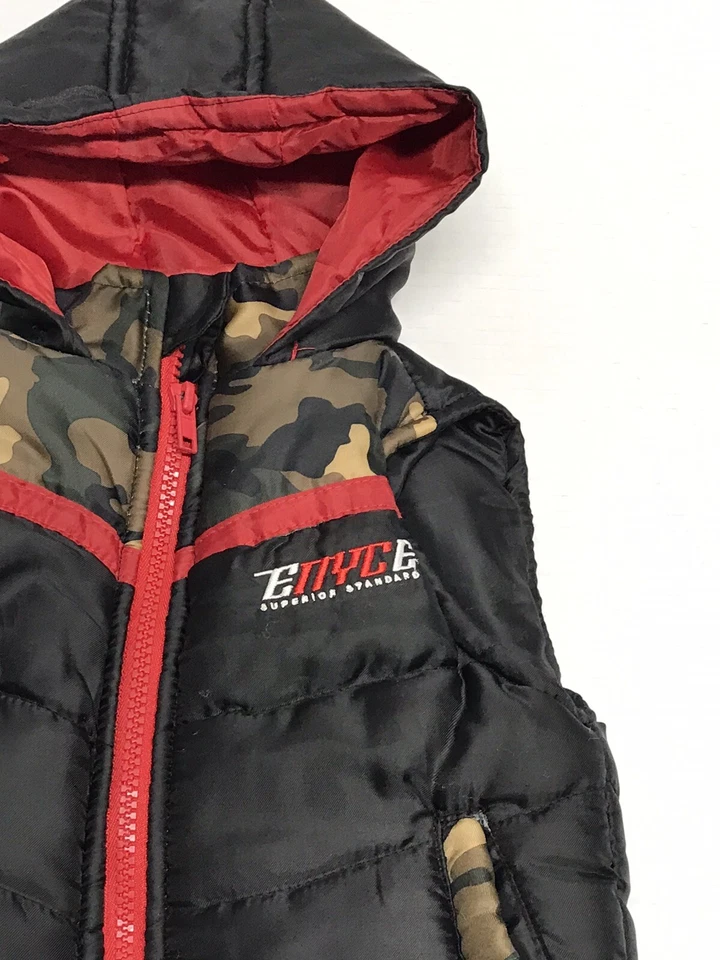 Colete com capuz masculino Enyce criança/bebê menino estampa camuflada tamanho 24 meses - Imagem 2 de 4