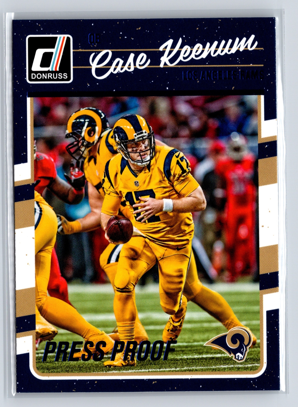2016 Donruss Case Keenum Press Pass Blue #153  Los Angeles Rams