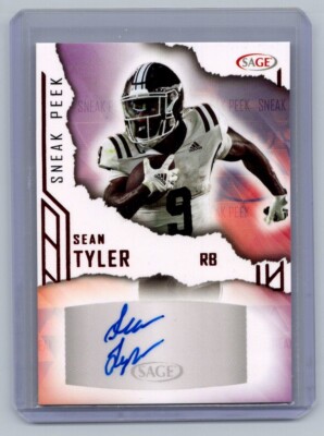 2023 SAGE Low Series - Sneak Peek Autographs Sean Tyler #SPA-ST Red (AU, RC)