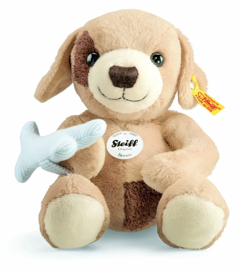 STEIFF® 282171 Bernie Hund, 28 cm, beige NEU unbespielt RARITÄT